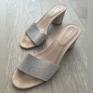 ALDO SHIMMERING BLOCK HEELS